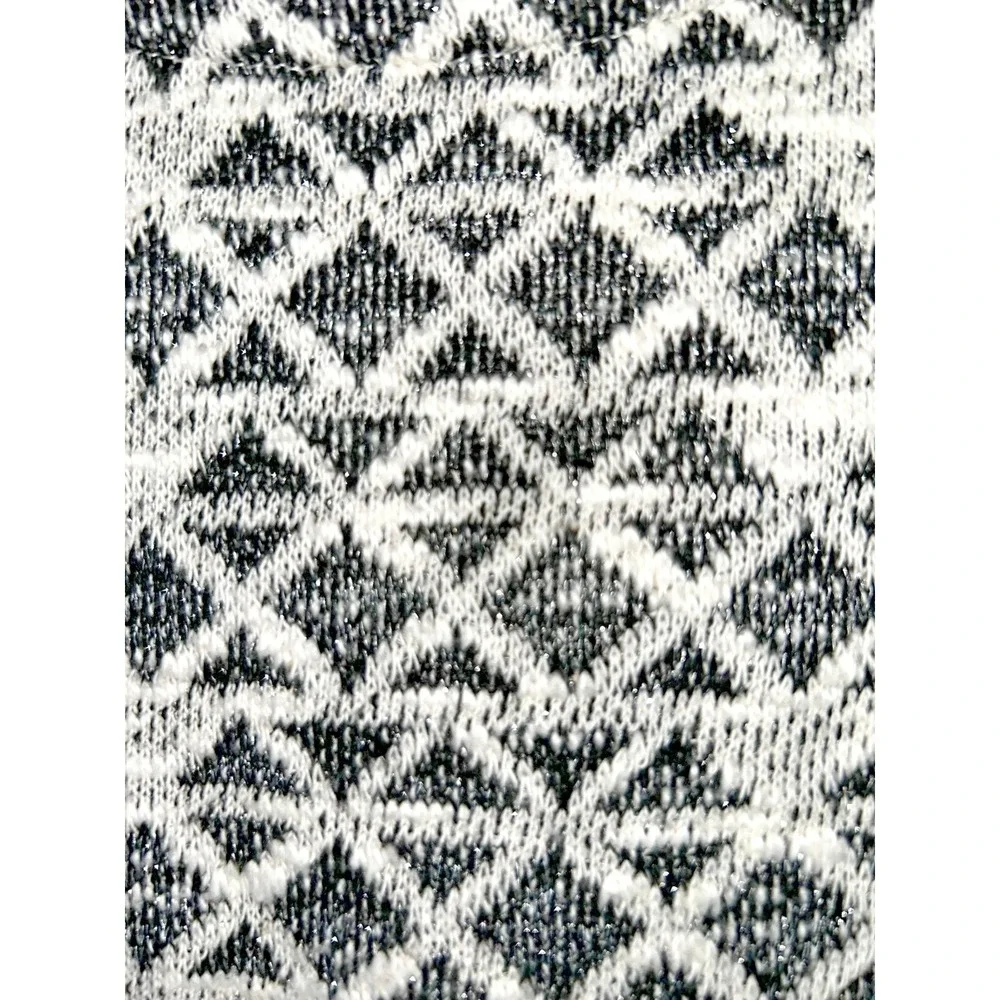 GapKids Black White Geometric Knit Sweater Dress‎ Girls Large 10 Holiday